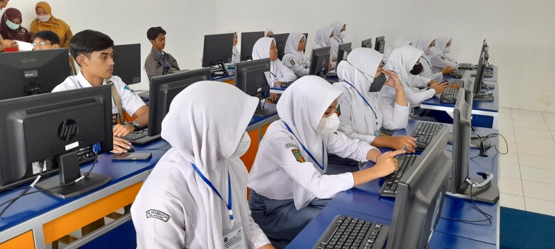 Pelaksanaan Uji Kompetensi Siswa LSP SMK Muhammadiyah Majenang 2021